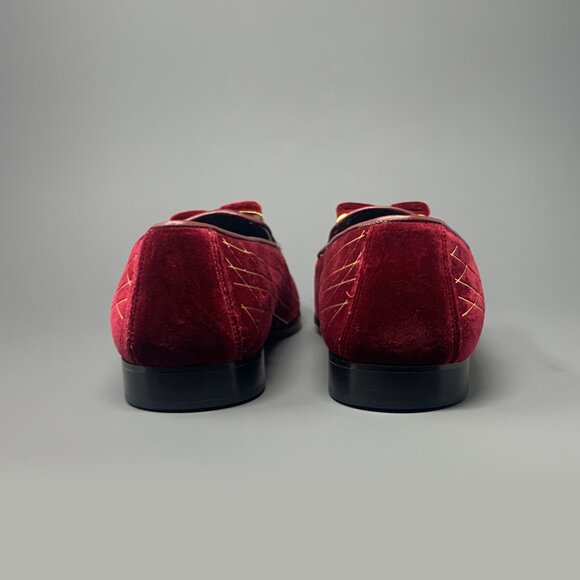 ** NEW ** DUCA by Matiste Velvet Gold Slip On Italian Loafer/Slipper, Men’s 11 - Picture 5 of 7